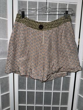 Anthropologie Corey Lynn Calter Shorts Woman 4 Multicolor Silk Blend Zip